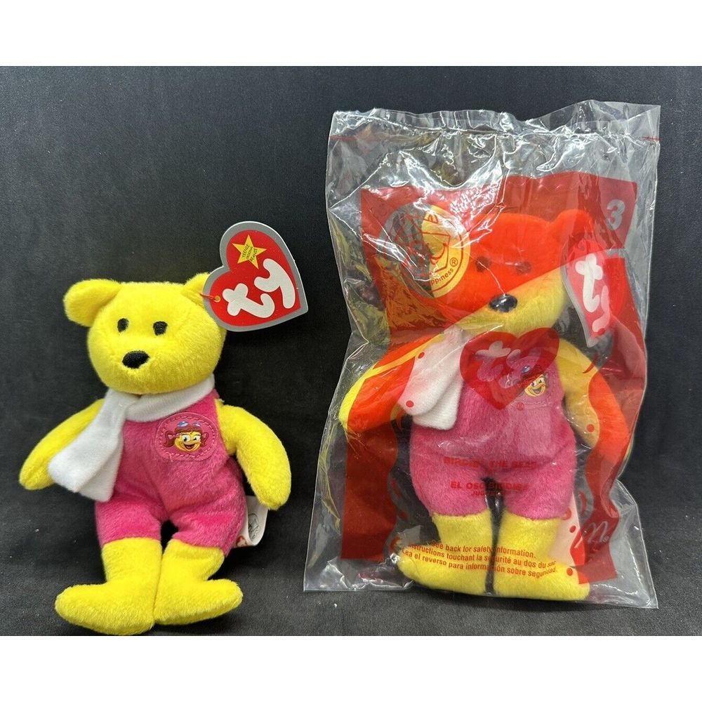 Teenie Beanies Ty Beanie Babies McDonalds Birdie Bear Plush # 3 In A Series